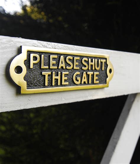 house sign for metal gate|gate signs for metal gates.